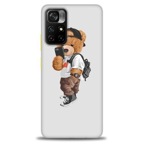 Xiaomi Poco M4 Pro 5G Kılıf HD Baskılı Kılıf - Teddy Bear Cool + Tam Ekran Koruyucu