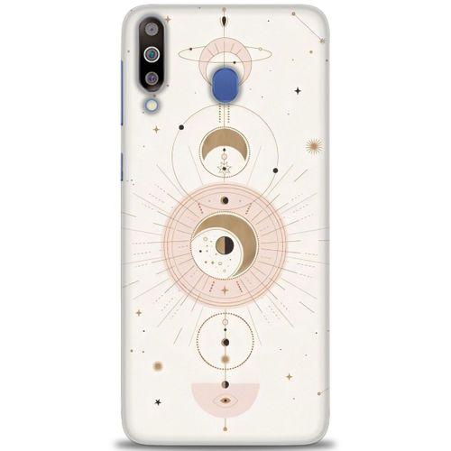 Samsung Galaxy M30 Kılıf HD Baskılı Kılıf - Evren + Tam Ekran Koruyucu