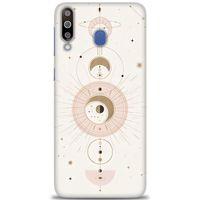 Samsung Galaxy M30 Kılıf HD Baskılı Kılıf - Evren + Tam Ekran Koruyucu