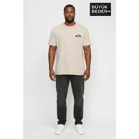 Süperlife Erkek Büyük Beden New York Baskılı 3xl-6xl Bisiklet Yaka Tshırt SPR26BTS510-05