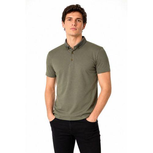 Erkek Polo Yaka Kısa Kollu Tişört Regular Kalıp T6073 BGL-ST05551