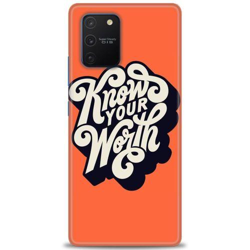 Samsung Galaxy A91 / S10 Lite Kılıf HD Baskılı Kılıf - Know Your Worth + Tam Ekran Koruyucu