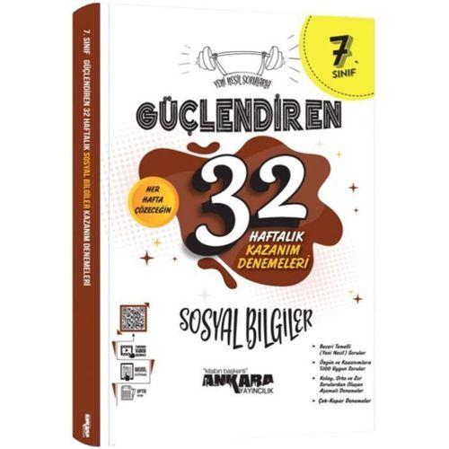7. Sınıf Sosyal Bilgiler Güçlendiren 32 Haftalık Kazanım Denemeleri Ankara Yayıncılık