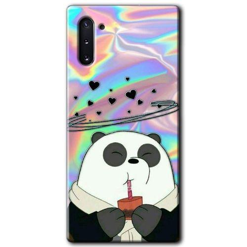 Samsung Galaxy Note 10 Kılıf HD Desen Baskılı Arka Kapak - Milkshake Panda