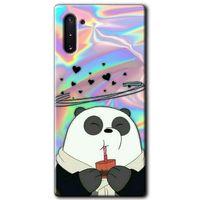 Samsung Galaxy Note 10 Kılıf HD Desen Baskılı Arka Kapak - Milkshake Panda