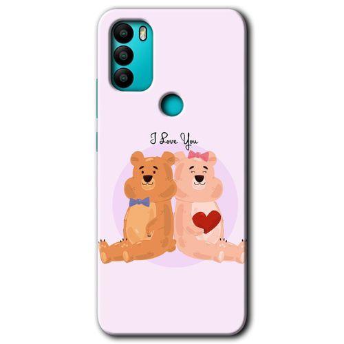 Potkal Hediye Fabrikası General Mobile GM 21 Plus HD Baskılı Kılıf + 9D Tam Ekran Koruyucu - Sevgili Ayıcık