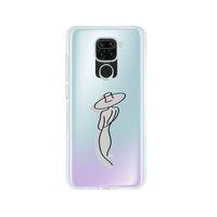 Redmi Note 9 Madame Desenli Premium Şeffaf Silikon Kılıf