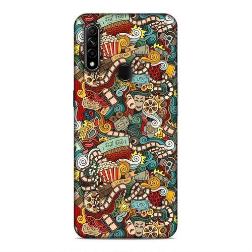 Oppo A31 Kılıf Doodle Yeni Filmler Arka Kapak Silikon Koruma Full Koruyucu