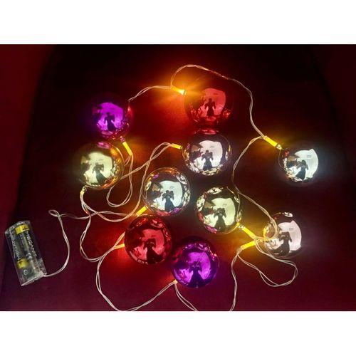 2 Metre 10 Led Pilli 2 Kademeli Parlak Top Led