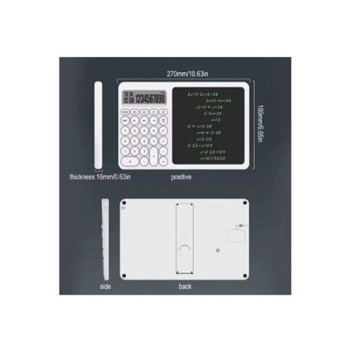 Çok Amaçlı Digital Hesap Makinesi Lcd Ekran Yazma Tableti Ofis Okul İçin Silinebilir El Yazısı Not Defteri