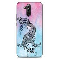 Lopard Huawei Mate 20 Lite Uyumlu Kılıf Tattoo's (31) TPU Kılıf Balık Dövmesi