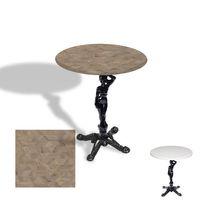 Dockers Çipa 1003 Döküm Ayak Yuvarlak Masa Çap 60cm - (Werzalit, Wermodin ve Allzalit Tabla) - Edgy Wood