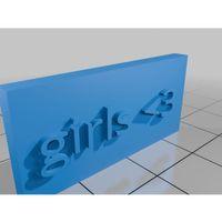 Kız Rozeti (Bu ürün Sadece Plastik parçadır - Almadan Önce Soru Sorabilirsiniz)