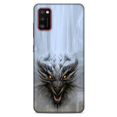Samsung Galaxy A41 Kılıf Dragons (11) Tam Koruma Beyaz Ejderha