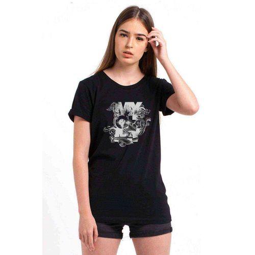 My Oh My Baskılı Siyah Kadın Tshirt