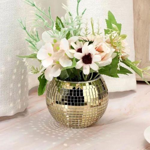 Kendinden Yapışkanlı Aynalı Kare Gold Sticker 30x30 Cm