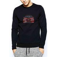 Red Line Baskılı Siyah Erkek Sweatshirt