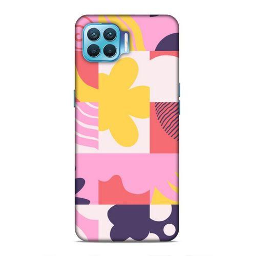 Oppo Reno 4 Lite Uyumlu Kılıf Insomnia (22) Tam Koruma Kılıfı Pembe Sarı