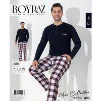 Boyraz 0401 Erkek Uzun Kol Pijama Takımı
