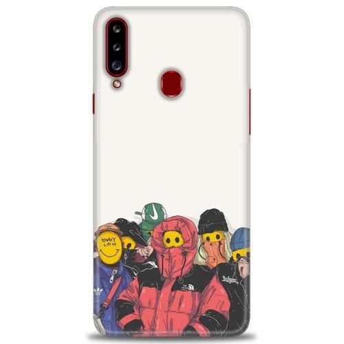 Samsung Galaxy A20S Kılıf HD Baskılı Kılıf - Adamlar + Tam Ekran Koruyucu