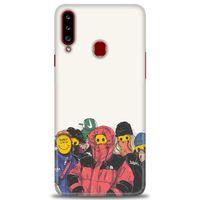 Samsung Galaxy A20S Kılıf HD Baskılı Kılıf - Adamlar + Tam Ekran Koruyucu