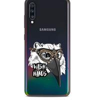 Zoologix (4) Samsung Galaxy A70 Şeffaf Kılıf Silikon Desenli