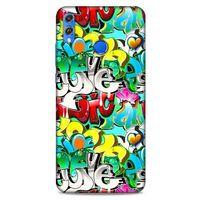 Graffitix (13) Desenli Silikon Kapak Huawei Honor 8x Kılıf