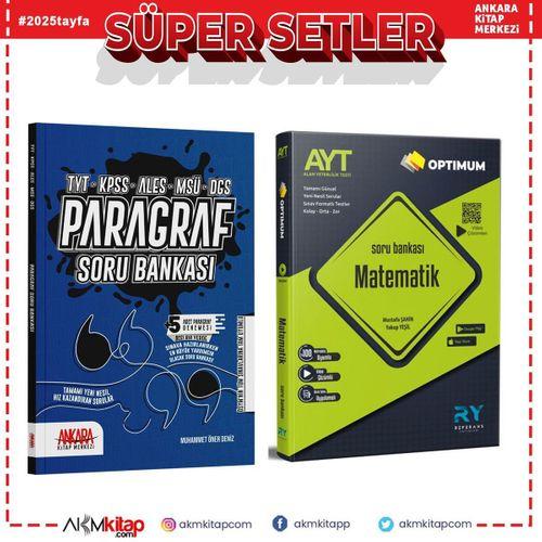 Referans AYT Matematik ve AKM Paragraf Soru Bankası Seti 2 Kitap