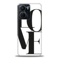 Vivo Y16 Kılıf HD Baskılı Kılıf - Love + Tam Ekran Koruyucu