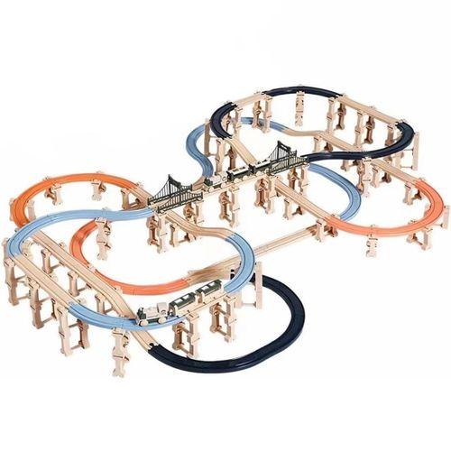 Eğitici Çocuk Oyuncak 5098 SUN-Sunman S00005098 - Tren  Set Klasik- 327 Parça