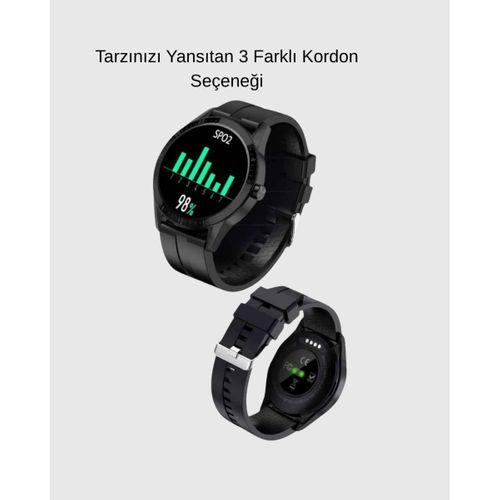 3 Kordonlu Amoled Akıllı Saat – Sağlık Takipli