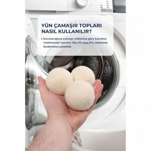 3'lü Yün Kurutma Topu Seti