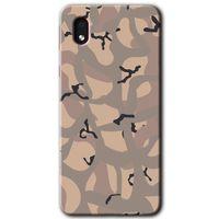 MRCİLETİSİM Samsung Galaxy A01 Core Kılıf Baskılı Kapak - Kamuflaj 6 +Tam Ekran Koruyucu