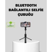 Bluetooth Selfie Çubuğu – 360° Dönebilen Başlık, Kablosuz Bağlantı