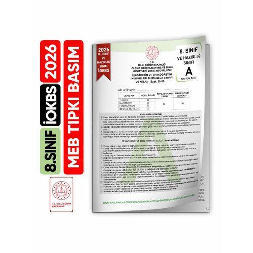 2026 8 Sınıf İOKBS BURSLULUK Tıpkı Basım Çıkmış Soru MEB Kitapçığı Video/PDF Çözümlü Türkiye Geneli