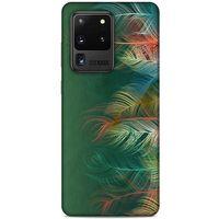 Samsung Galaxy S20 Ultra Kılıf Desenli Özel Seri Tüyler (31) TPU Kılıf