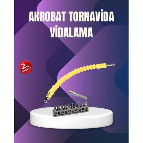 12 Parça Vidalama Uç Seti Akrobat Tasarım Dayanıklı Metal