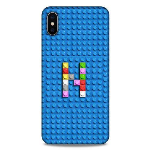 Lopard Apple iPhone XS Max Uyumlu Kılıf BloX (25) Antişok Kapak N Harfi