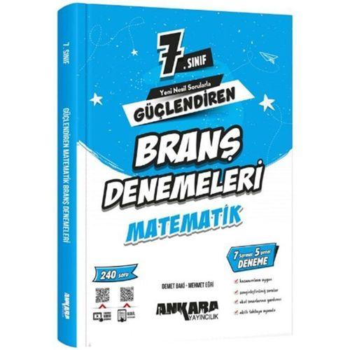 7. Sınıf Matematik Güçlendiren Branş Denemeleri Ankara Yayıncılık