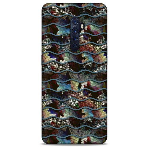 Oppo Reno 2 Kılıf Baskılı Özel Seri Taşlı (34) Slim Armor Kılıf