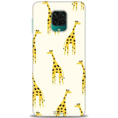 Xiaomi Redmi Note 9 Pro Kılıf HD Baskılı Kılıf - Zürafa + Tam Ekran Koruyucu