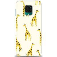 Xiaomi Redmi Note 9 Pro Kılıf HD Baskılı Kılıf - Zürafa + Tam Ekran Koruyucu