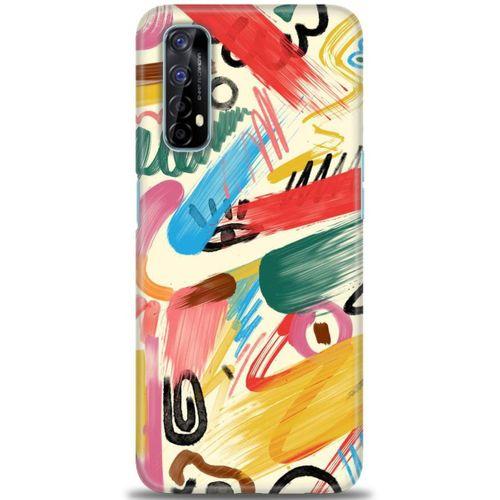 Realme 7 Kılıf HD Baskılı Kılıf - Sanat + Tam Ekran Koruyucu