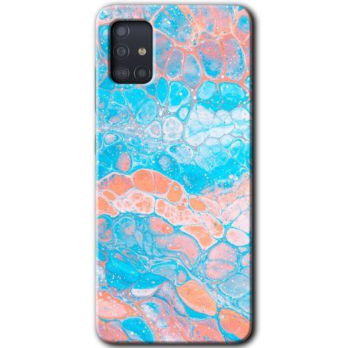 Galaxy A51 Kılıf HD Desen Baskılı Arka Kapak - Bubbles 1 + Kırılmaz Cam