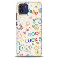 Samsung Galaxy A03 Kılıf HD Baskılı Kılıf - Goog Luck + Tam Ekran Koruyucu