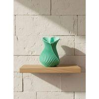 Kalpli Turkuaz Dekoratif Vazo 24 Cm Modern Şık Tasarım