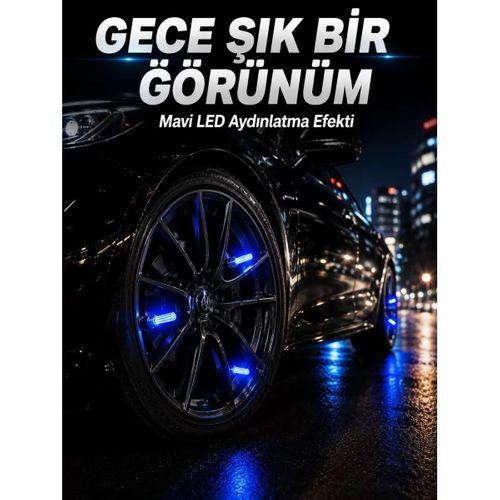 4'lü Led Sibop Işığı Hareket Sensörlü Araç Lastik Sibop Lambası