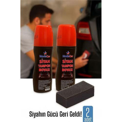 Siyah Tampon Boyası Süngerli 2 li Solmuş ve Matlaşmış Tamponlar İçin Hızlı Yenileme 428848