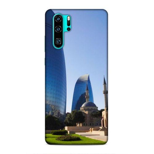 Huawei P30 Pro Uyumlu Kılıf Azarbaijan (37) Silicone Cover Kule ve Camii