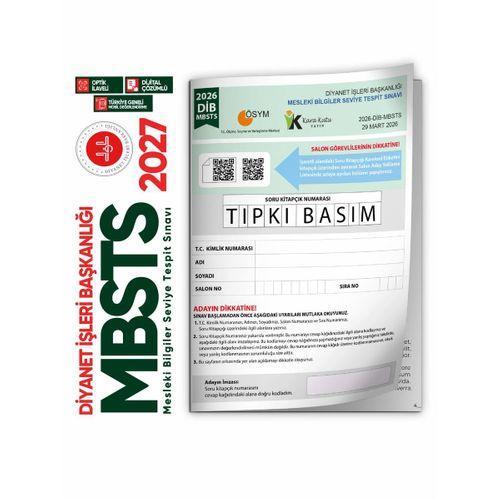 2026 DİB-MBSTS ÖSYM Tıpkı Basım Çıkmış Soru Kitapçığı Video/PDF Çözümlü Türkiye Geneli